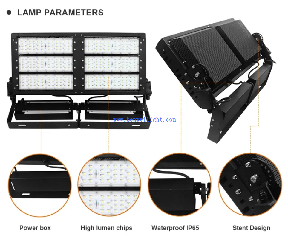Floodlight in n stadium Floodlight in n stadium
