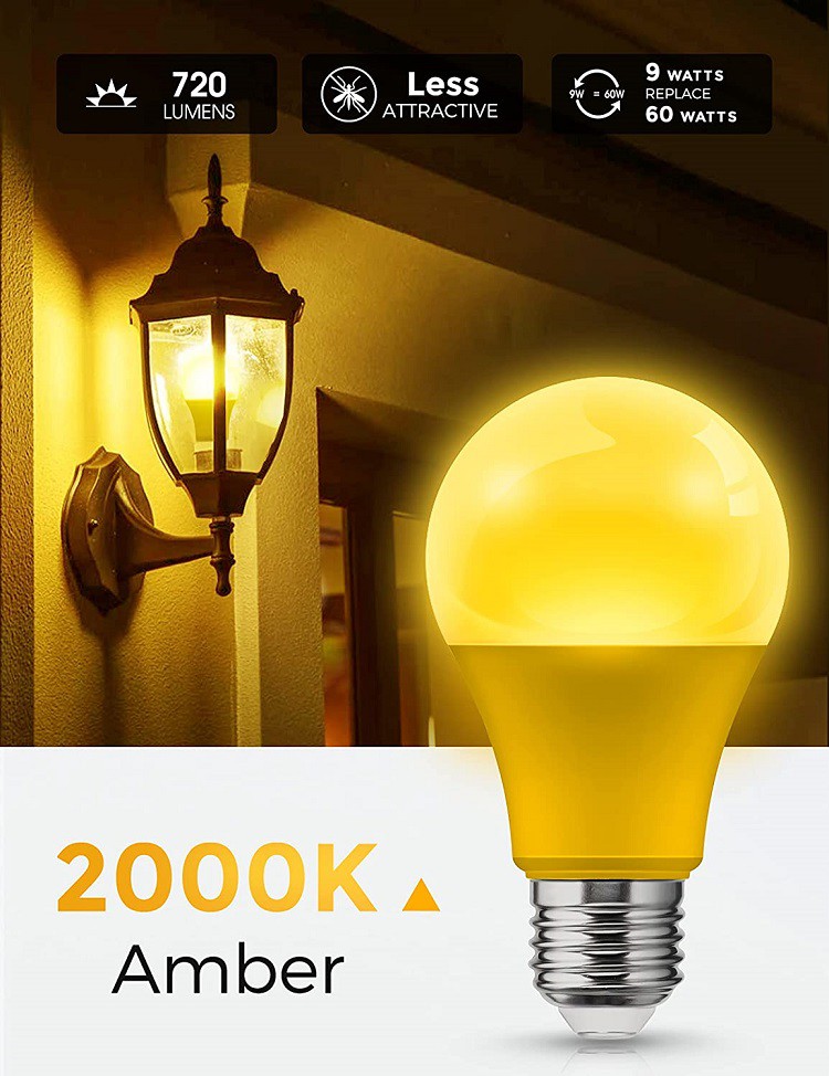 yellow light bulb details yellow light bulb details