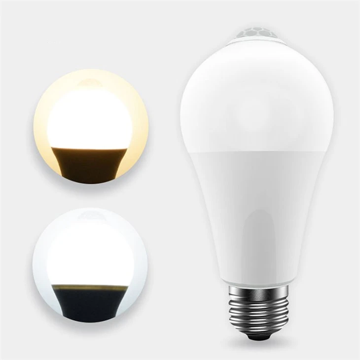 12W E27 PIR Motion Sensor LED Lub Teeb Teeb
