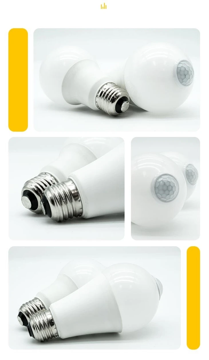12W E27 PIR Motion Sensor LED Light Bulbs
