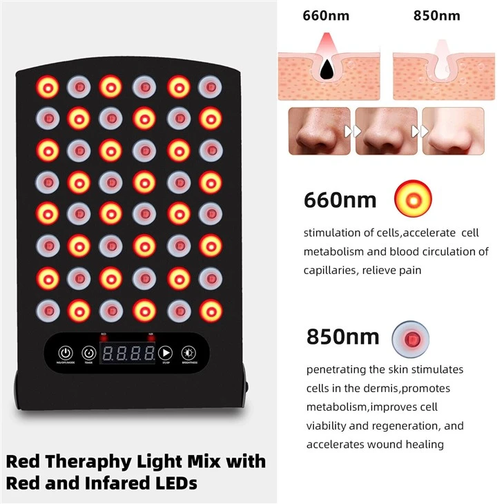 48 LEDs Red Light Therapy Panel Laser 5