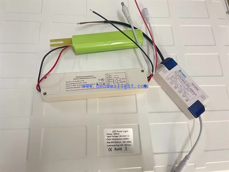 led panel light with battery backup
