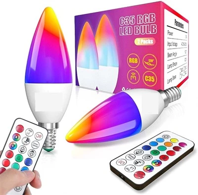 E14 LED RGB Candle Light