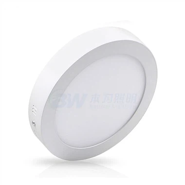 Led Dawb Round Flat Vaj Huam Sib Luag Qab nthab Teeb