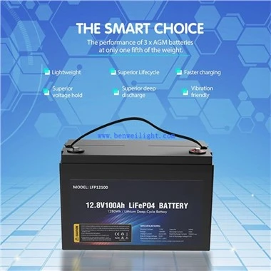 Rechargeable roj teeb 12v 100ah