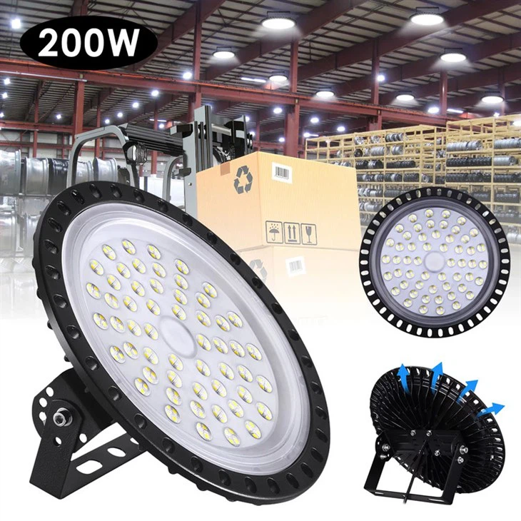 Ufo LED High Bay Lub Teeb Nrog Rotatable Bracket
