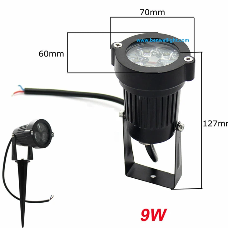 Bright outdoor wall-mounted spotlight, 5W COB, for garden, courtyard, and path lighting. factory