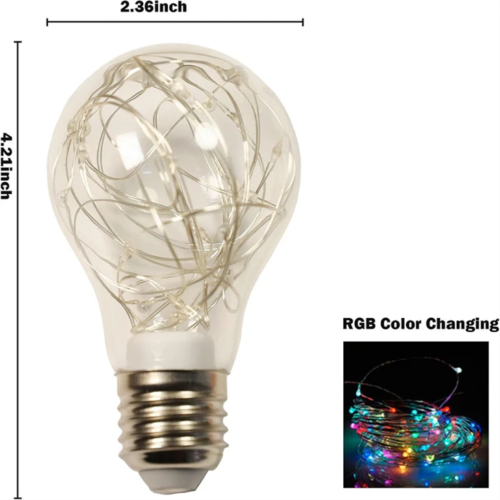 15W SHEAD RIMB E27 LED RGB Teeb Cov Qauv RGBW LED 220V