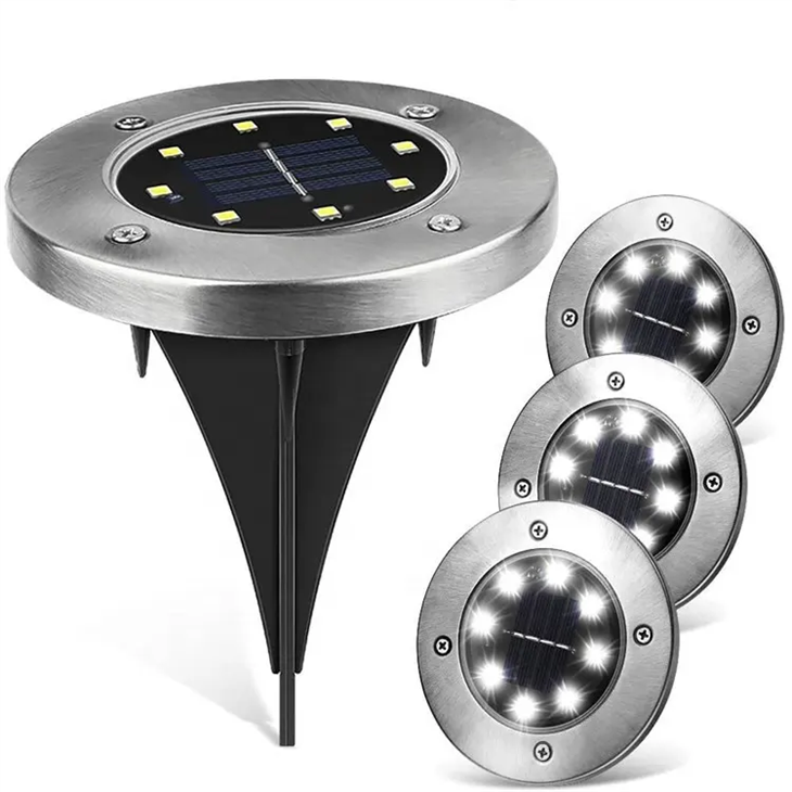 2V 10 LED LED Sab Nraud Zoov Vaj Tshawb Fawb Lub Teeb