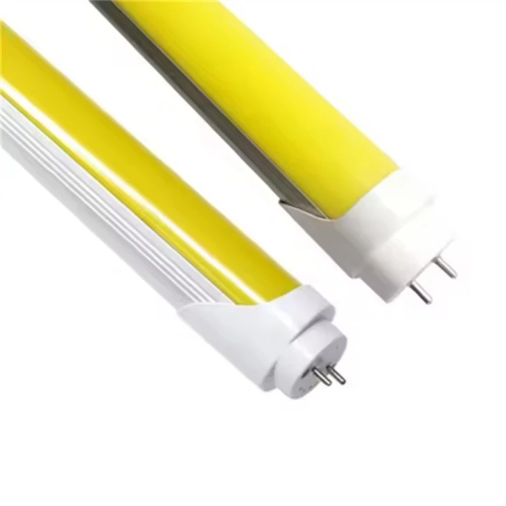 9W Yellow Cover Tubes LED Lub Teeb Anti UV