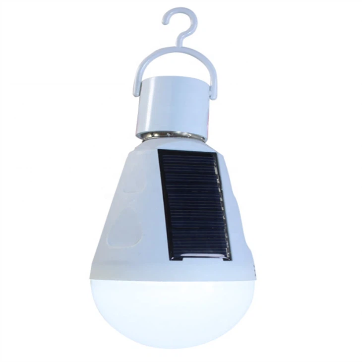 E27 3w 12w Emergency Rechargeable Solar Led Sensor Bulb Light