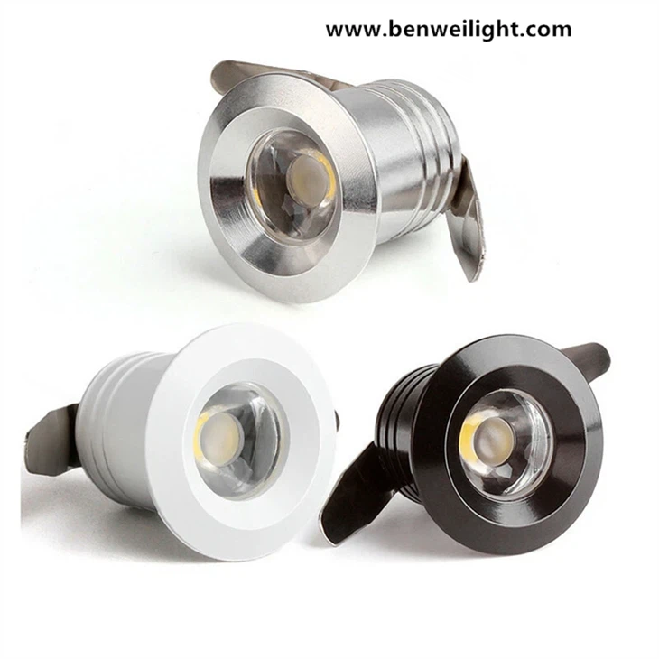 Mini LED Downlight Nyob rau hauv txee Spot Light 1W Recessed Qab nthab Teeb 110V-240V