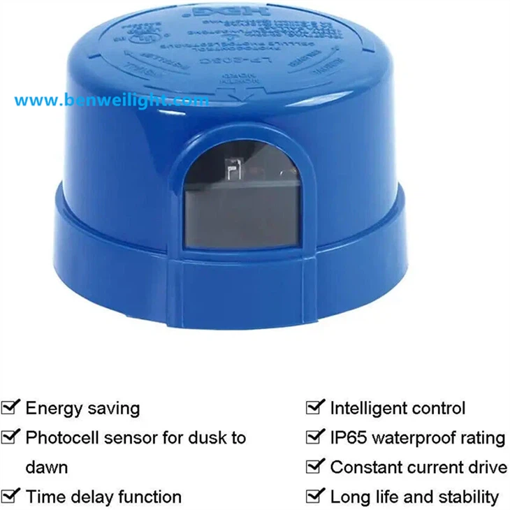 Photocell Sensor For Outdoor Led Light:120-277V Auto On/Off factory