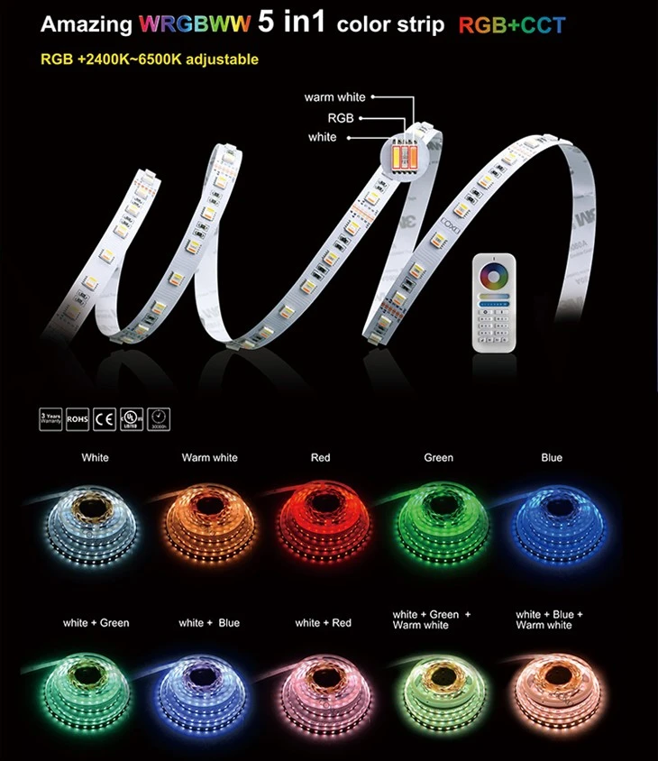 Rgb Led Sawb Teeb 50 Meters