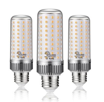20W Pob Kws Teeb Teeb 180W Sib npaug, 3000K Sov Dawb, 2000LM, Tsis yog -dimmable, Flicker Dawb - 3 Pob