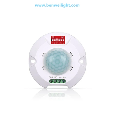 360℃Ceiling PIR Motion Sensor, 9-24V, Lub Teeb Hloov