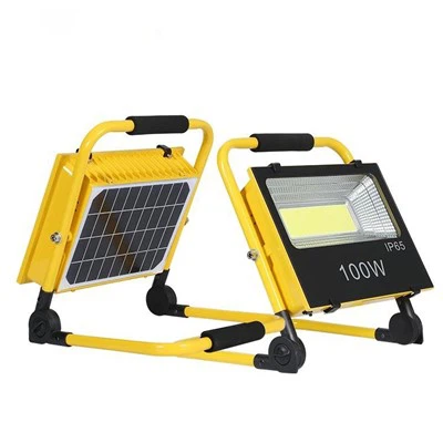 50W Portable Rechargeable LED Hnub Ci Ua Haujlwm Lub Teeb