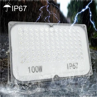 IP67 Waterproof LED Dej nyab teeb - 30W-200W, Siab Brightness, AC Powered