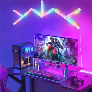 Ntse RGB LED Phab Ntsa Teeb - Music Sync & Gaming Room Decor