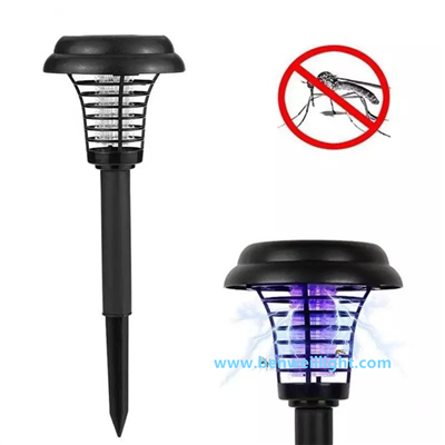 Hnub Ci Mosquito Zapper: Waterproof Sab nraum zoov Kab Killer Teeb Nrog LED Teeb